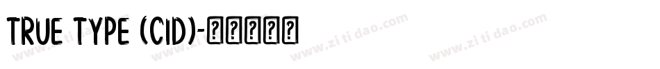 True Type (CID)字体转换
